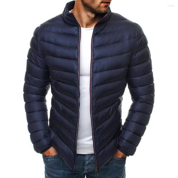 Hommes vers le bas ZOGAA 2023 veste d'hiver hommes décontracté Polyester/coton 8 couleurs pas de bulle manteau hommes vestes et manteaux