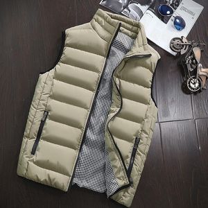 Hommes vers le bas ZOGAA grande taille hommes veste d'hiver manteau Plug coton gilets chaud Couple Slim Fit gilet décontracté sans manches