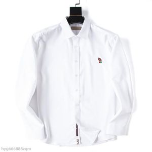 Heren Overhemd Luxe Slanke Zijden T-shirt Lange mouw Casual zakelijke kleding geruite merk 2 kleuren M-3XL272Z