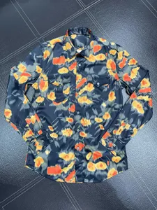 Chemise habillée pour hommes Slim Fit Flex Collar Stretch Pint Marque Vêtements Hommes Chemises habillées à manches longues Hip Hop Style Qualité Coton Tops 12487