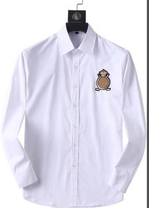 Heren overhemd slim fit gespreide kraag geruite streep lange mouw puur katoen designer merk lente zomer zakelijk kantoor casual herenkleding #2504