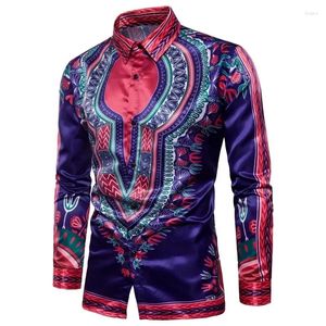 Overhemden voor heren 2023 Bloemenoverhemd Modetrend Stof Zacht en comfortabel Opdruk Uniek ontwerp Polohals met lange mouwen