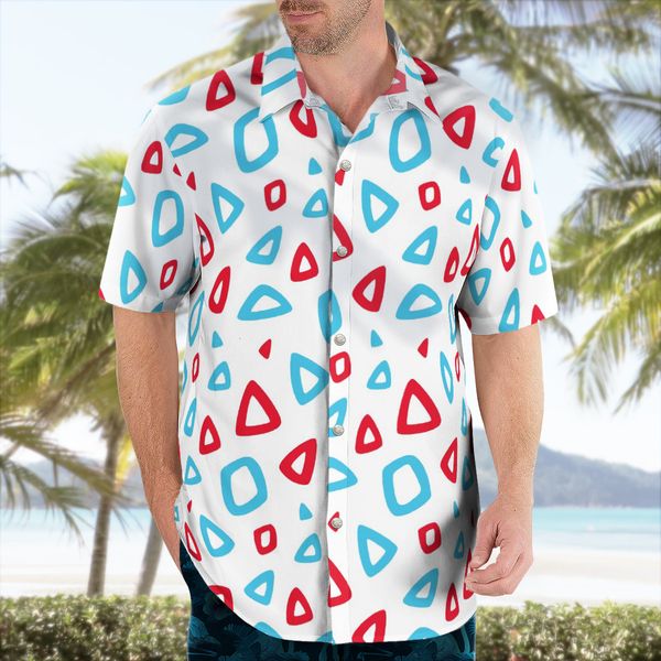 Camisas de vestir para hombres Impresión 3D Psicodélico Anime Camisa hawaiana Hombres Verano Camisas de manga corta Camisas para hombres Camisa de gran tamaño Social 5XL S3 230721