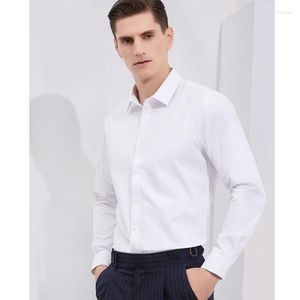 Men's Dress Shirts All Seasons Office Business Long Sleeve Shirt Regular Fit Formal Social For Men Luxury Designer Blouse