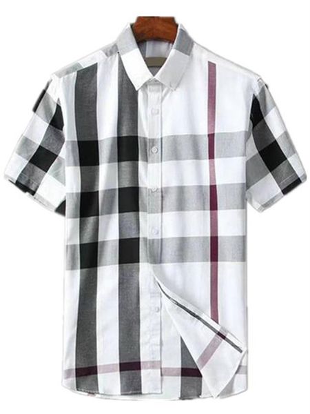 Camisas de vestir para hombres bberry 4 estilos Camisas para hombres Hawaii Impresión de letras Camisa de diseñador Slim Fit Hombres Moda Manga larga Casual Ropa masculina S-4XL # 10