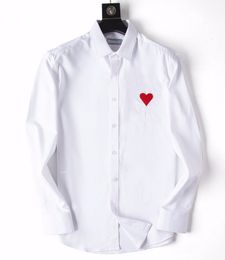 Herenkleding Shirts BBERRY POLKA DOT Mens Designer Shirt Herfst Lange Mouw Casual Mens DRES Hot Style Homme Kleding M-3XL # 121