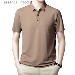 Мужские классические рубашки BROWON, брендовая летняя рубашка для мужчин, деловая повседневная мода, однотонные дышащие рабочие мужские рубашки с коротким рукавом, обычные рубашки L230921