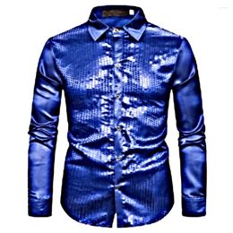 Heren DRAAD SHIRTS Comfy Fashion Blouse Easy Care Lange Mouw Performance Pargin Slim Fit Top Vintage Button Collared