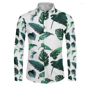 Chemises habillées pour hommes Impression personnalisée Chemise à manches longues décontractée hawaïenne Hommes Boutonné Hommes pour mariage Polyester MenMen's Vere22