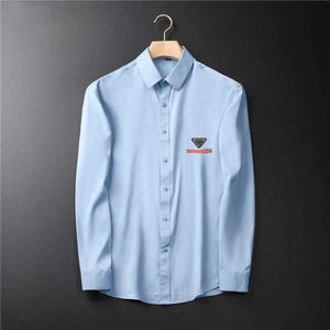 Chemises habillées pour hommes designer 2021 printemps chemises pour hommes couleur unie professionnel manches longues tendance commerciale simple manteau de mode hommes M-3XL # HSC19 PFN0