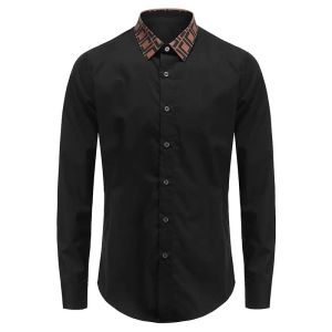 Chemises habillées pour hommes Designer décontracté à manches longues à manches à manches manches solides à manches solides à manches massives de marque USO Fashion Oxford Arrivée sociale broderie multiple VGZ9 825734923