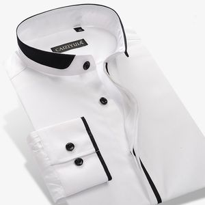 Chemises habillées pour hommes GREVOL arrivée 100% coton hommes chemises habillées conception Unique col montant chemises pour hommes premier choix pour les fêtes 230628