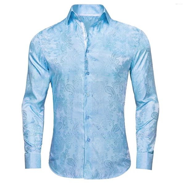 Camisas de vestir para hombres hombre azul claro hombre rosa verde negro negro primavera otoño otoño manga larga camisa de boda regalos de boda