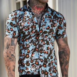 Camisas masculinas masculinas luxuosas camisas de verão para homens impressos em 3d blusa havaiana praia 5xl oversized europeu roupas xadrez y2k anime streetwear 230809
