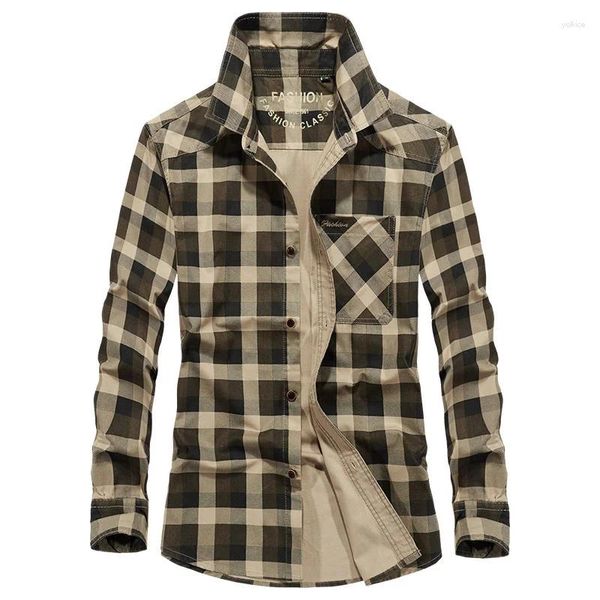 Chemises habillées pour hommes Veste homme Vêtements pour hommes Chemise Blouse Plaid Articles sociaux Hommes Blouses surdimensionnées Vêtements Homme