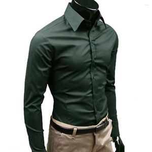 Heren dishirts shirts heren shirt lmens lange mouw button-down mannen casual herfst mannelijke blouse slank fit voor