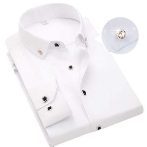 Camisas de vestir para hombres Camisa botinada Botón Long Sle Long Casual Formal Formal Camisas de vestir de bolsillo