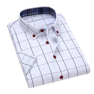 Camisas de vestir para hombres Camisas a cuadros para hombres Moda de manga corta Ropa delgada para hombres Camisas de vestir con botones casuales Camisa hawaiana 230628