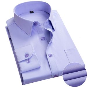 Chemises habillées pour hommes Qualité bonne hommes robe chemise à manches longues mince marque homme chemises concepteur solide mâle vêtements Fit affaires chemises Camisa Masculina 230628