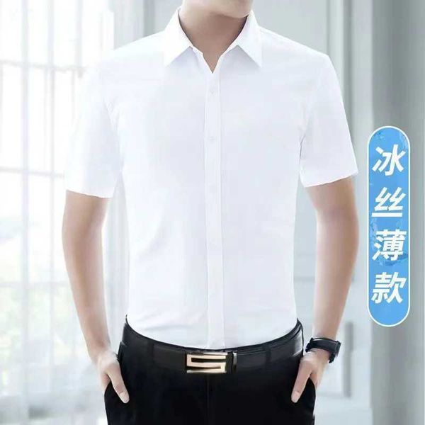 Chemises de robe masculine pour hommes courts slve ou outils de chemise blanche
