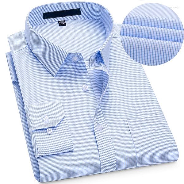 Camisas de vestir para hombres Camisa de manga corta No planchado Traje formal profesional y de negocios largo