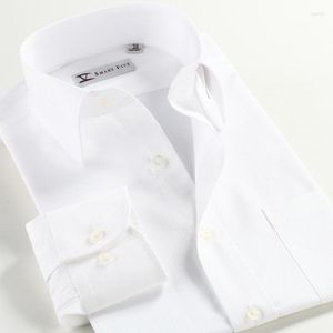 Heren -jurken Smart Five Five Chemise Homme Summer Cotton Cotton Lange Mouw Mens Shirt Brand Slim Fit White Men Clothing