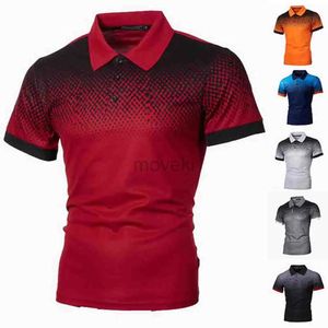 Chemises habillées pour hommes T-shirts Summer Business Business Sleeve Polo Casual Men Work Travail Shirts Breathable Top T-Tees Vêtements D240427