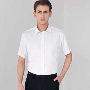 Chemises habillées pour hommes Summer Business de blanc pur pur ing.