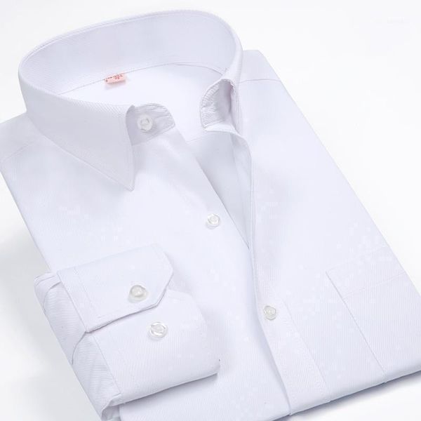 Camisas de vestir para hombres Venta al por mayor de hombres - Marca de llegada Ropa de moda para hombres Color sólido Turn-Down Collar Formal Manga larga