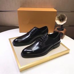 Chaussures habillées pour hommes mode marié mariage en cuir véritable marque designer Oxfords 2023 hommes formels affaires appartements taille 38-45 kjltre000002