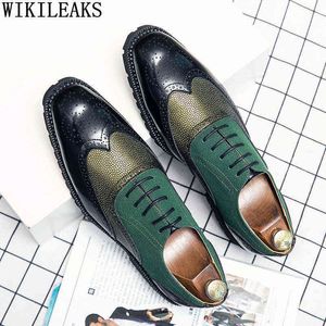 Hommes robe chaussures bureau concepteur en cuir Oxford mode grande taille pour Zapatos Vestir Los Hombres220513