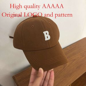 Langue de canard pour hommes version coréenne lettre B brodée marque de mode décontractée hip hop femmes noir été Instagram casquette de baseball à la mode