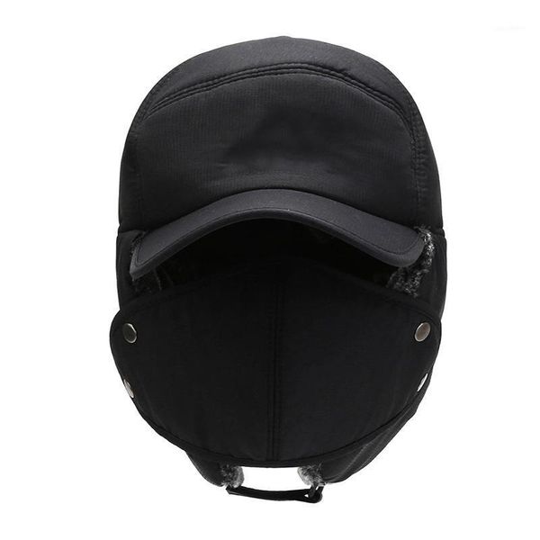 Sombreros de bombardero con protección para los oídos para hombre, gorros de invierno más gruesos y cálidos de terciopelo para mujer, gorro de hueso masculino para resistir la nieve, gorros de esquí y ciclismo, máscaras