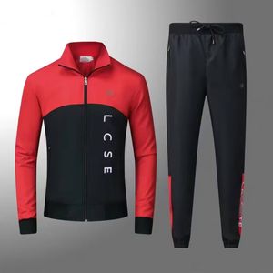 Survêtements brodés pour hommes Crocodile pantalons de sport pour hommes survêtement vêtements de sport vestes droites pantalons de survêtement pour hommes