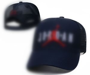 Chapeau de Baseball pour hommes et femmes, chapeau de styliste, coupe cintrée, ajustable, décontracté, bonnet de sport, casquette en maille J1