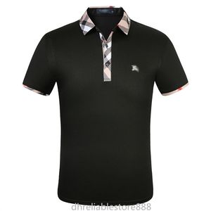 Polo de créateur de mode en coton pour hommes, chemises à manches courtes à revers, T-shirts pour hommes d'affaires, grand T-shirt TAILLE M--3XL