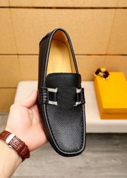 Mocasines a la moda para hombre, zapatos de vestir de cuero genuino para boda, zapatos planos informales de negocios formales de diseñador de marca para hombre, talla 37-47