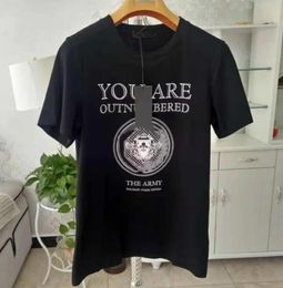 T-shirts de créateurs pour hommes, vente en gros de vêtements, pièce de monnaie, Design noir et blanc, haut décontracté à manches courtes