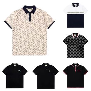 Mode Homme Polo Shirt De Luxe Italien Marque Hommes T-shirts À Manches Courtes Designer D'été Broderie T-shirt Impression Vêtements High Street Trend Top Tee