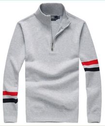 Suéter de moda masculina manga larga suéter de lana de lana de lana retro