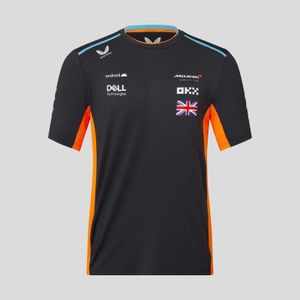 Camiseta de moda para hombre 23 Últimas F1 Formula One Racing McLaren 4 Norris 81 Piastri Ropa de equipo profesional Camisa de gran tamaño transpirable para niños 100-4XL