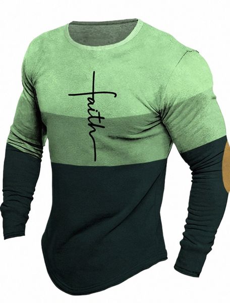 Fi Designer Casual Hommes Cross Line 3D T-shirt imprimé Retro Set Simple Moderne Street Run Fitn Sports Lg Sleeve v5sb #