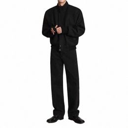 Fi pour hommes, veste, veste noire, liquidation pour hommes, pull décontracté, classique, couleur unie, veste haute Quilty K7tw #