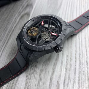 Men's Fiber Limited Watch Edition 45mm Mechanische automatische RDDBEX0260 Tourbillon Designer Alloy Skeleton Titanium Superclone Watch Carbon YS BBF JB A85A