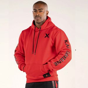 Mannen Fitness kleding Nieuwe sportjas met fleece verdikte warme lange mouw Slim-ronde kraaglaag