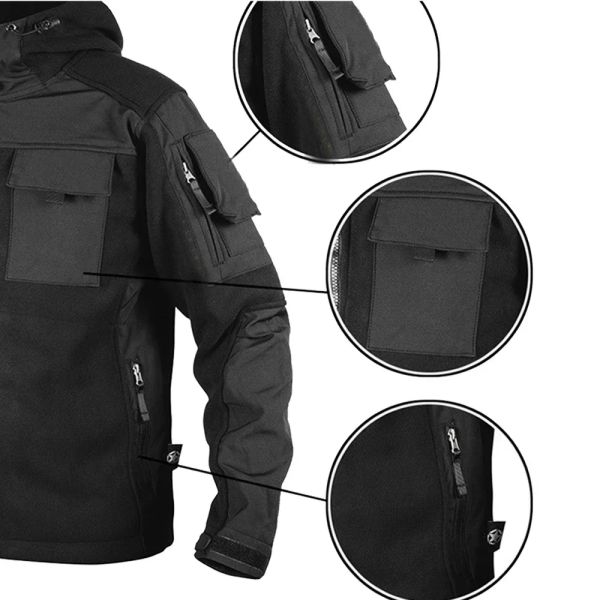 Chaqueta táctica táctica flee masculina