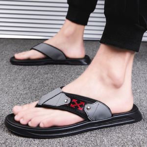 Heren flip-flop slippers indoor zachte zolen rustige outdoor comfortabele recreatie gepersonaliseerde strand sandalen fabriek directe verkoop, speciale prijs