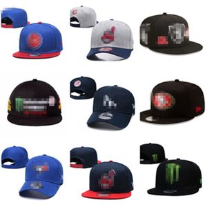 Sombreros Snapback de fútbol para hombres Clásico Royal Red Hip Hop Primavera y verano Letra ajustada Damian Color clásico Pico Tamaño completo Deporte Equipo Deportes Gorras ajustadas