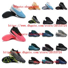Chaussures de football masculin Boots Boots Phantomes gxes elite dfees lien tf fg Training Sport Cleats Placing Sole Treater