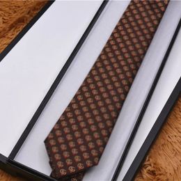 Cravate d'affaires formelle pour hommes Cravates en soie de marque européenne et américaine Cravates classiques décontractées pour hommes avec boîte-cadeau